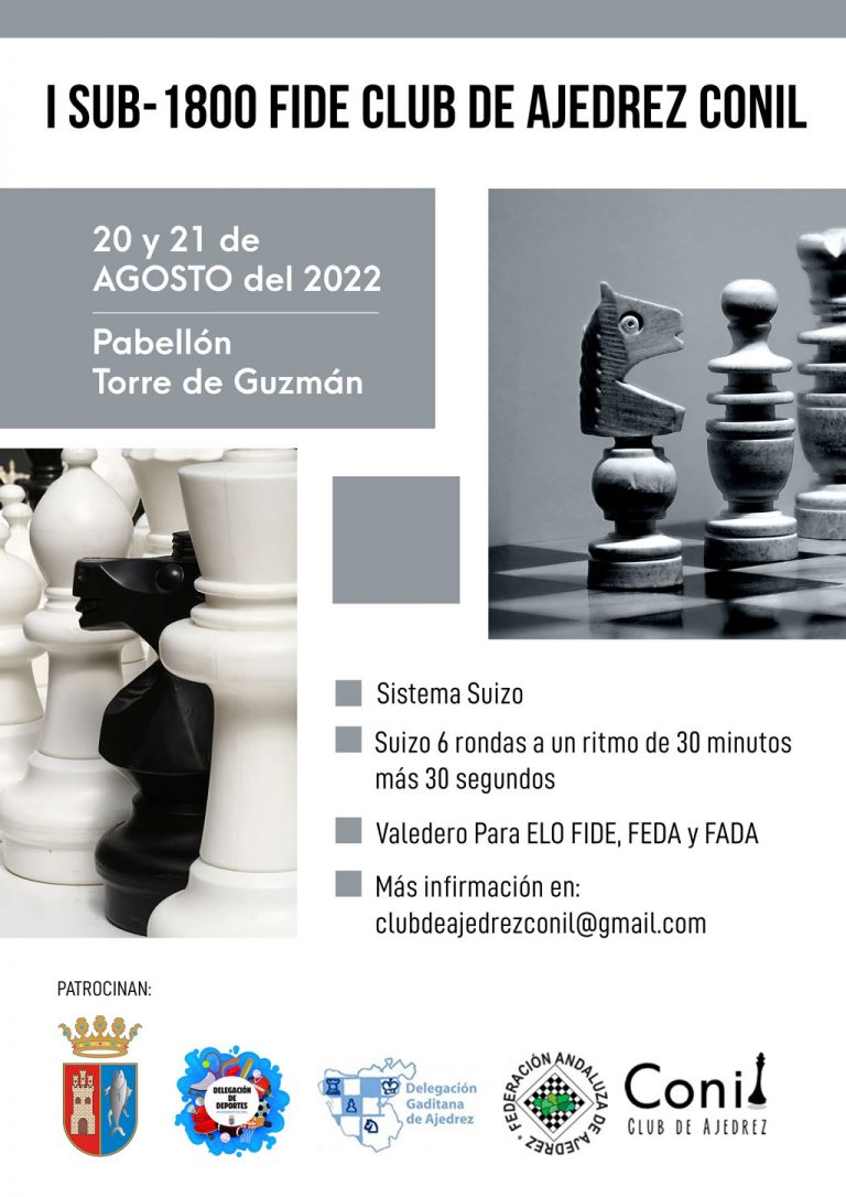 I Sub-1800 FIDE Club de Ajedrez Conil