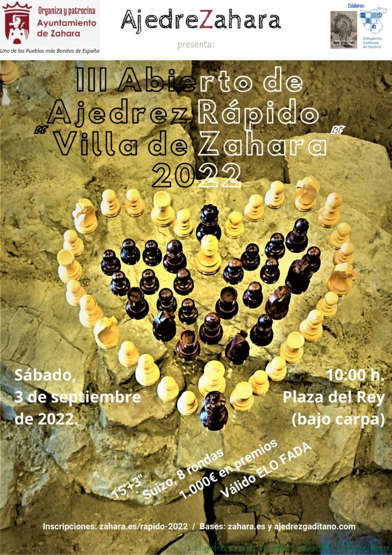 III OPEN AJEDREZ RAPIDO «VILLA DE ZAHARA»