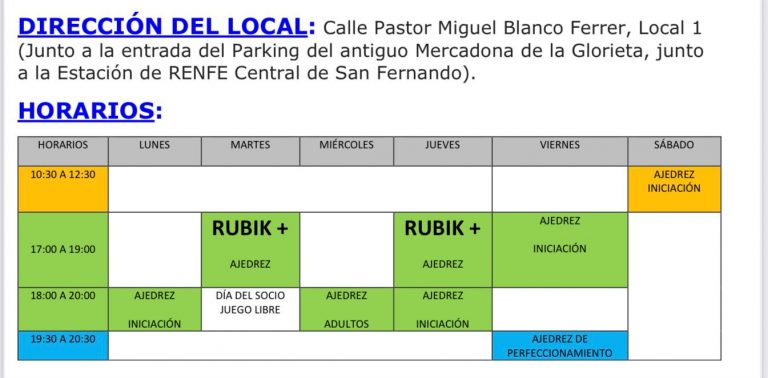 HORARIO LOCAL PAI